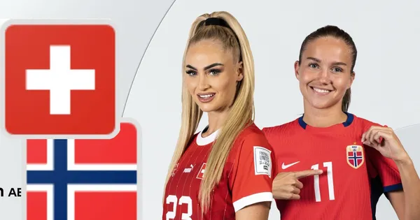 EURO 2025: Nữ Thụy Sỹ vs Nữ Na Uy 2h ngày 3/7